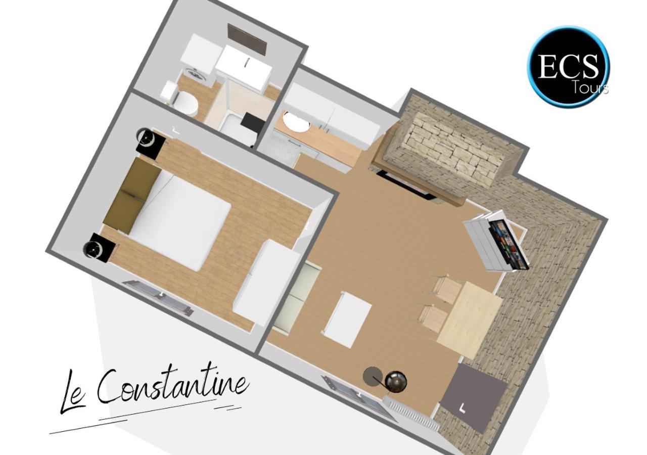 Apartmán Le Constantine - Quartier Historique - Charme & Ancien Tours Exteriér fotografie